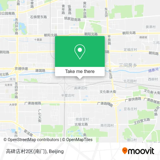 高碑店村2区(南门) map