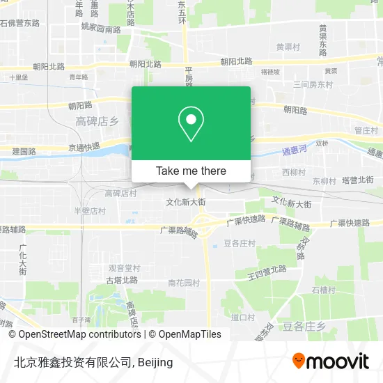 北京雅鑫投资有限公司 map