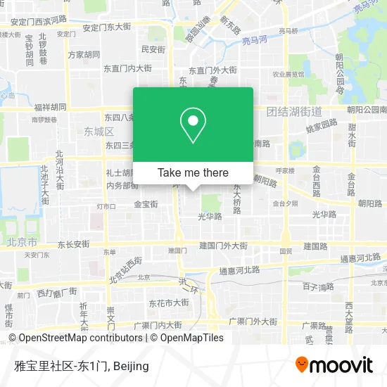 雅宝里社区-东1门 map