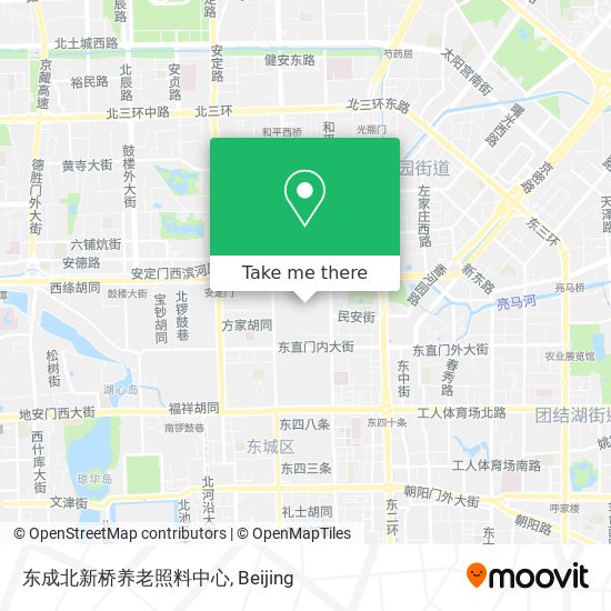 东成北新桥养老照料中心 map