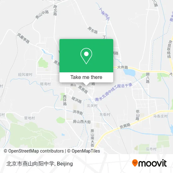 北京市燕山向阳中学 map