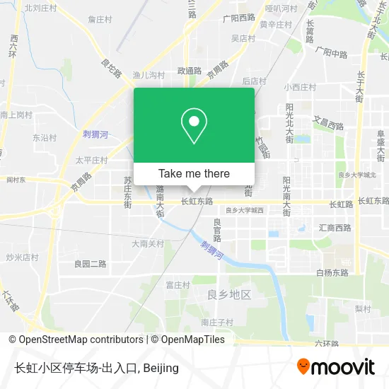 长虹小区停车场-出入口 map