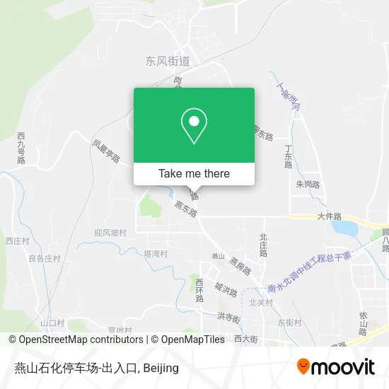 燕山石化停车场-出入口 map