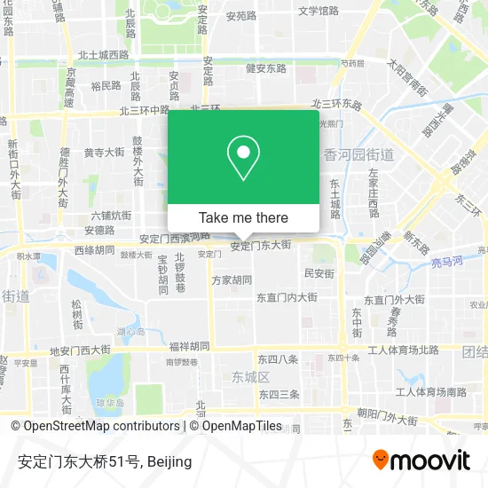 安定门东大桥51号 map