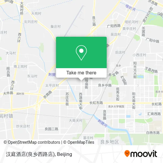 汉庭酒店(良乡西路店) map