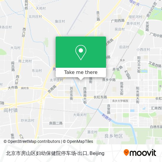 北京市房山区妇幼保健院停车场-出口 map