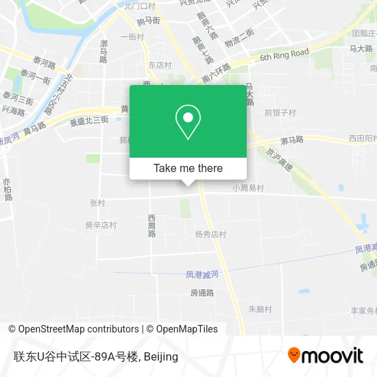 联东U谷中试区-89A号楼 map
