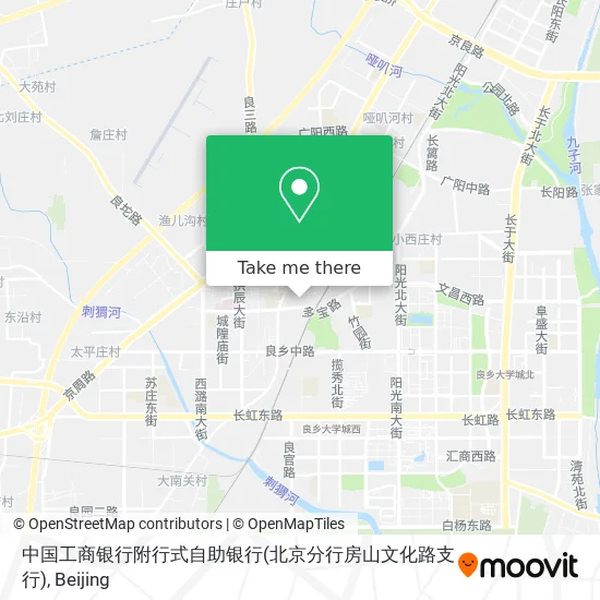 中国工商银行附行式自助银行(北京分行房山文化路支行) map