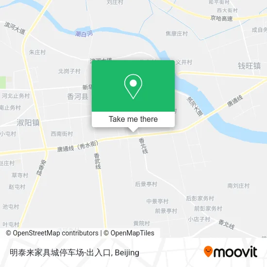 明泰来家具城停车场-出入口 map