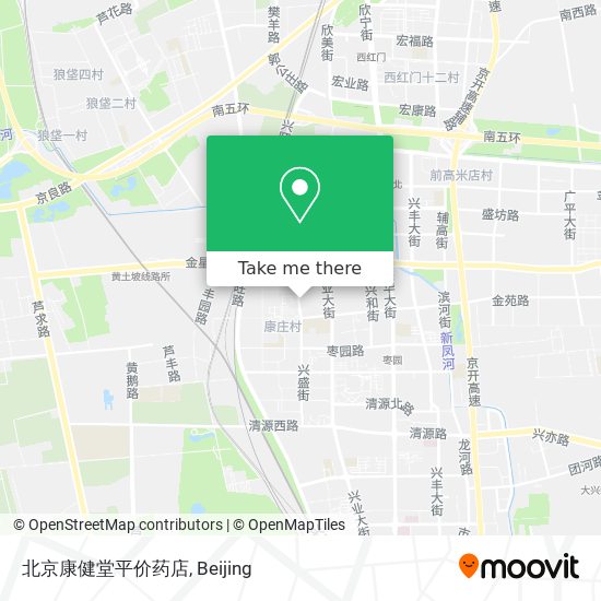北京康健堂平价药店 map