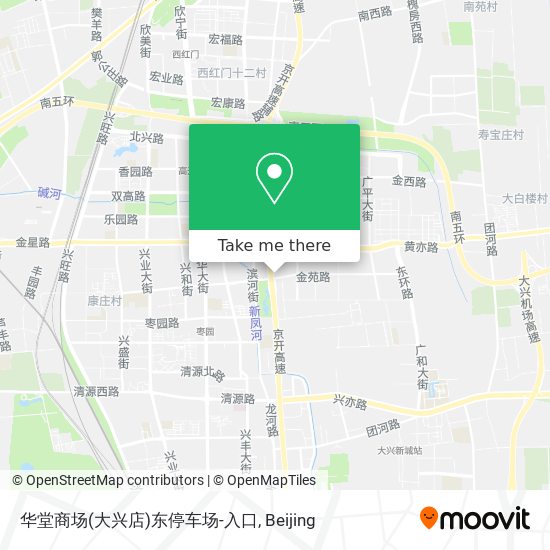 华堂商场(大兴店)东停车场-入口 map