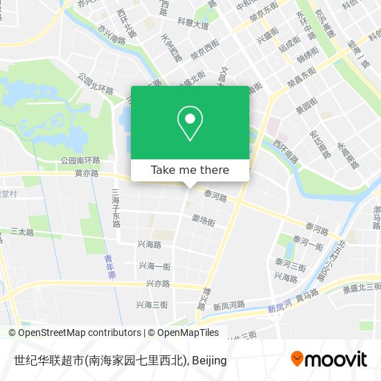 世纪华联超市(南海家园七里西北) map