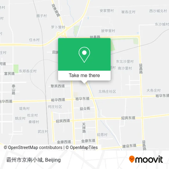 霸州市京南小城 map