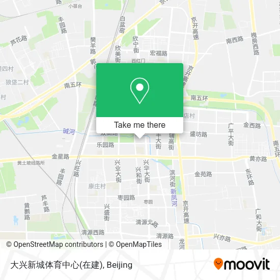 大兴新城体育中心(在建) map
