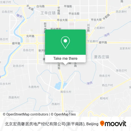 北京宏燕馨居房地产经纪有限公司(新平南路) map