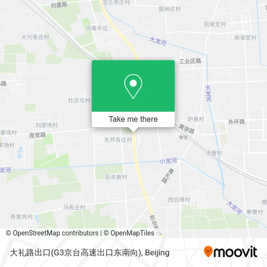 大礼路出口(G3京台高速出口东南向) map