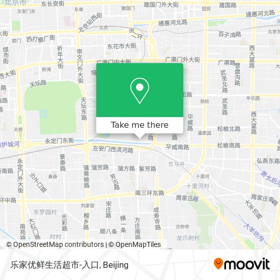 乐家优鲜生活超市-入口 map