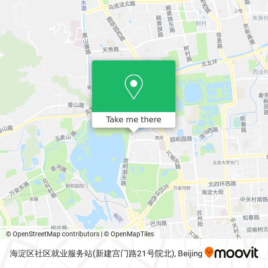 海淀区社区就业服务站(新建宫门路21号院北) map