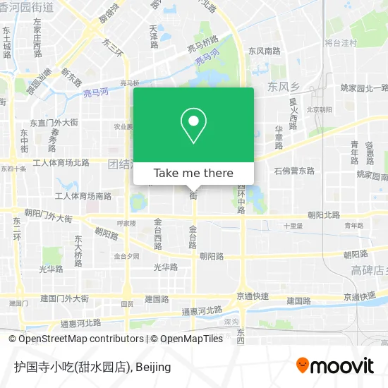护国寺小吃(甜水园店) map