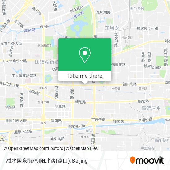 甜水园东街/朝阳北路(路口) map
