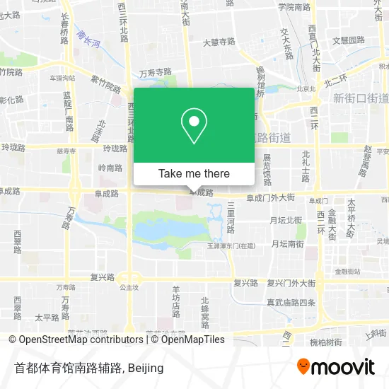 首都体育馆南路辅路 map