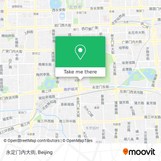 永定门内大街 map