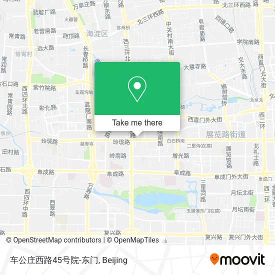 车公庄西路45号院-东门 map