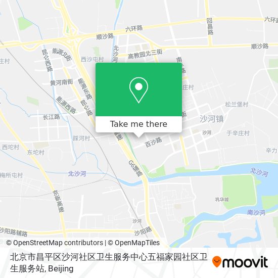 北京市昌平区沙河社区卫生服务中心五福家园社区卫生服务站 map