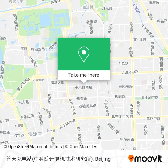 普天充电站(中科院计算机技术研究所) map