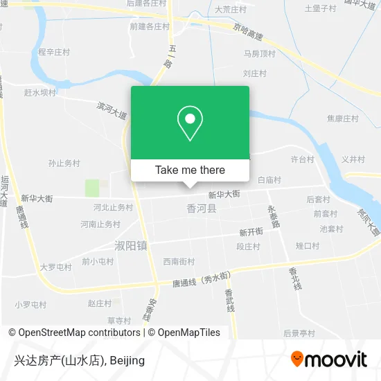 兴达房产(山水店) map