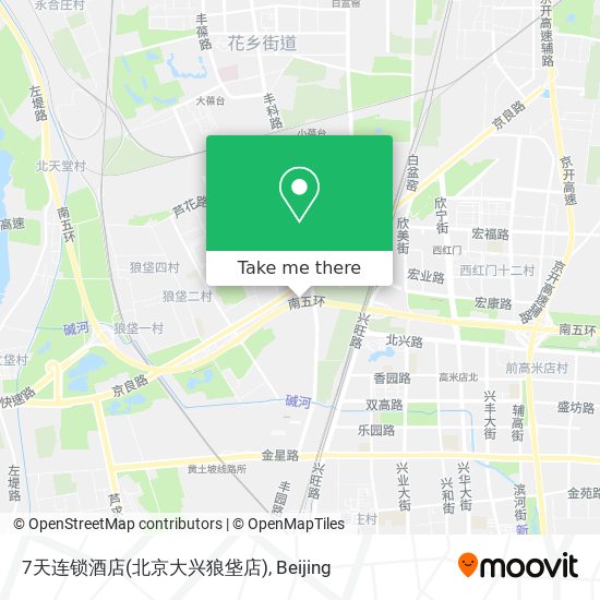 7天连锁酒店(北京大兴狼垡店) map