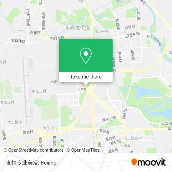 友情专业美发 map