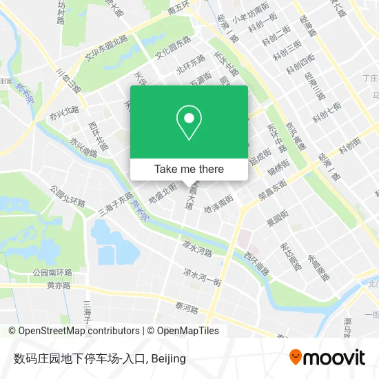 数码庄园地下停车场-入口 map