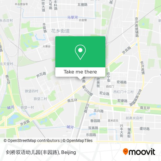 剑桥双语幼儿园(丰园路) map