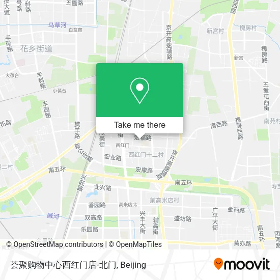 荟聚购物中心西红门店-北门 map