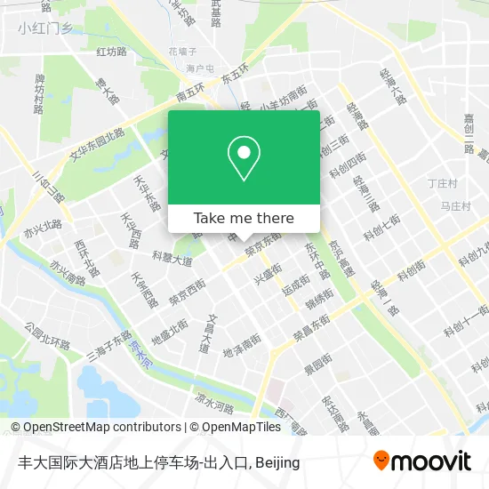 丰大国际大酒店地上停车场-出入口 map