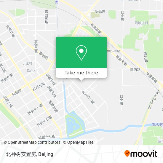 北神树安置房 map