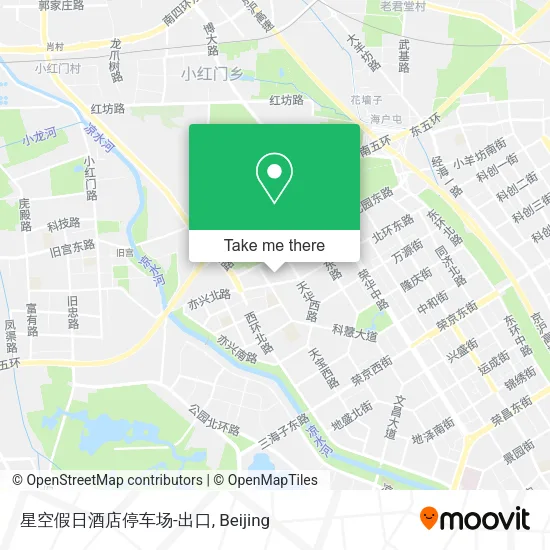 星空假日酒店停车场-出口 map