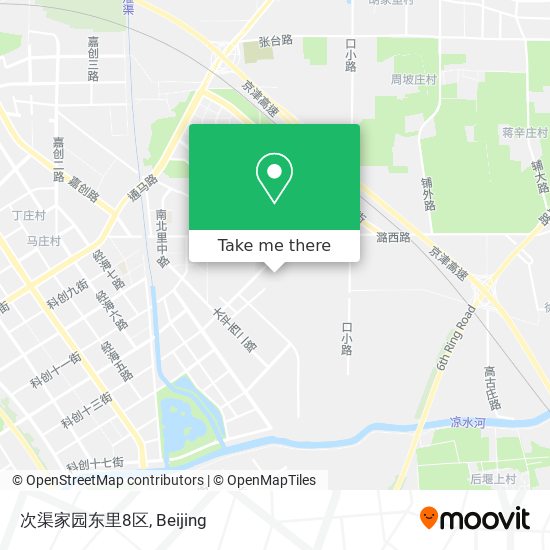 次渠家园东里8区 map