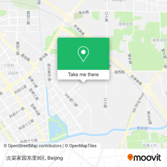 次渠家园东里8区 map