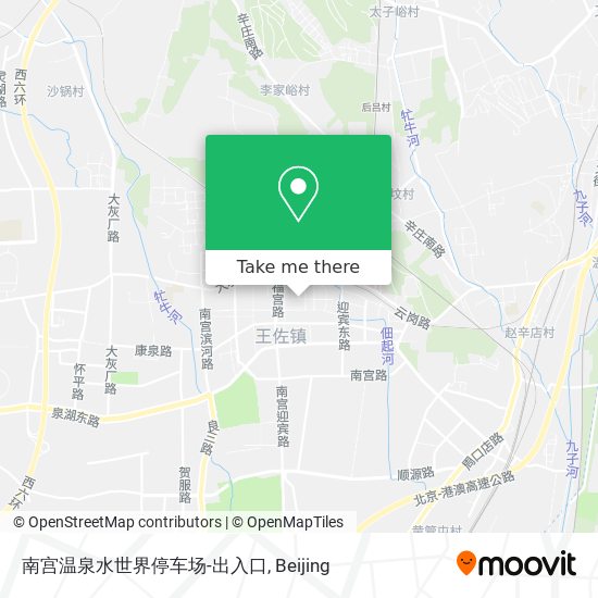 南宫温泉水世界停车场-出入口 map