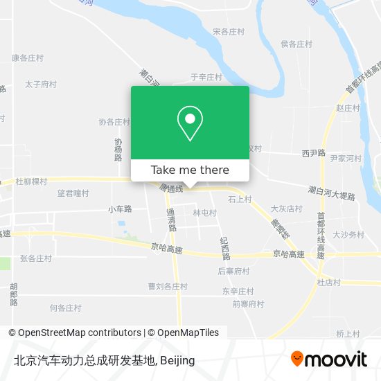 北京汽车动力总成研发基地 map