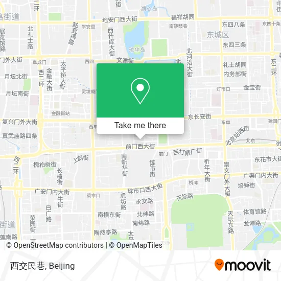 西交民巷 map