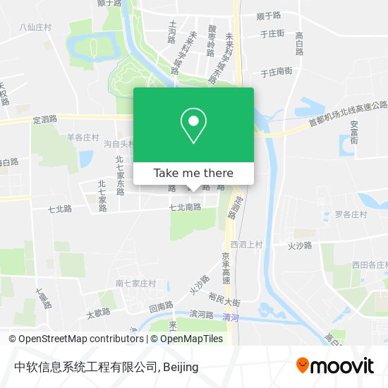 中软信息系统工程有限公司 map