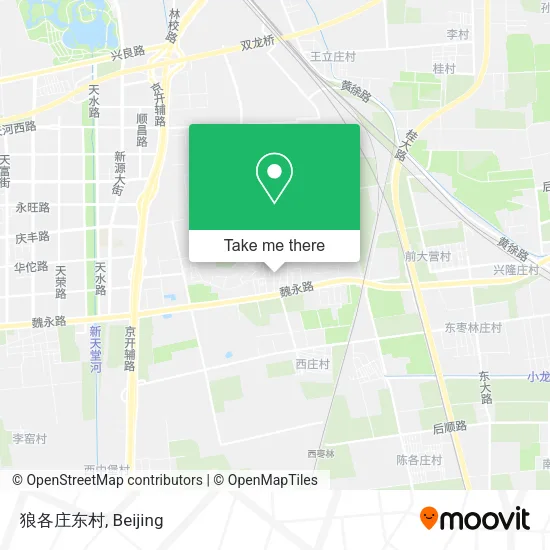 狼各庄东村 map