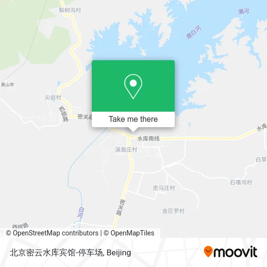 北京密云水库宾馆-停车场 map