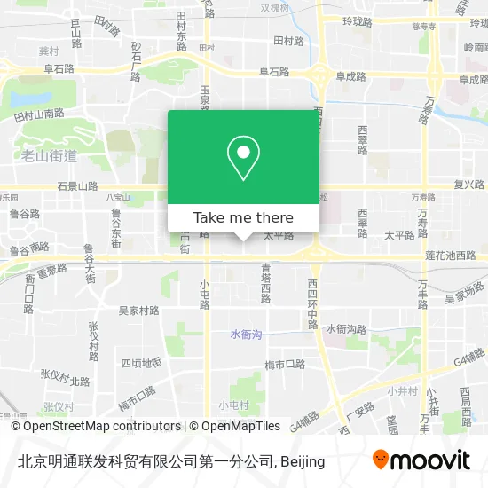 北京明通联发科贸有限公司第一分公司 map