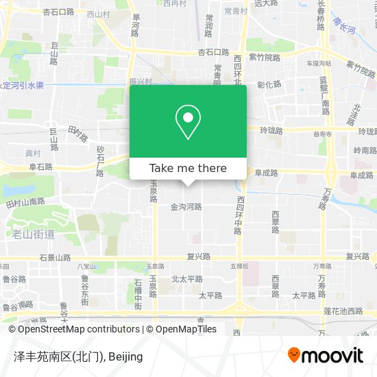 泽丰苑南区(北门) map