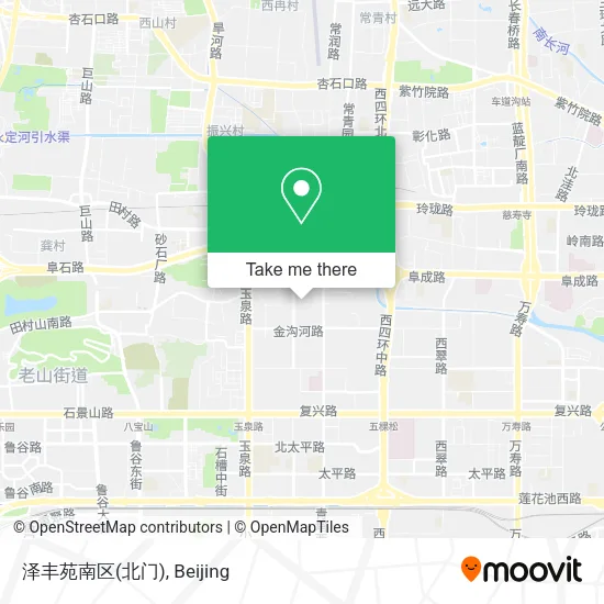 泽丰苑南区(北门) map