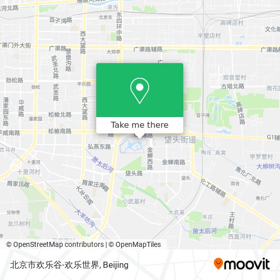 北京市欢乐谷-欢乐世界 map